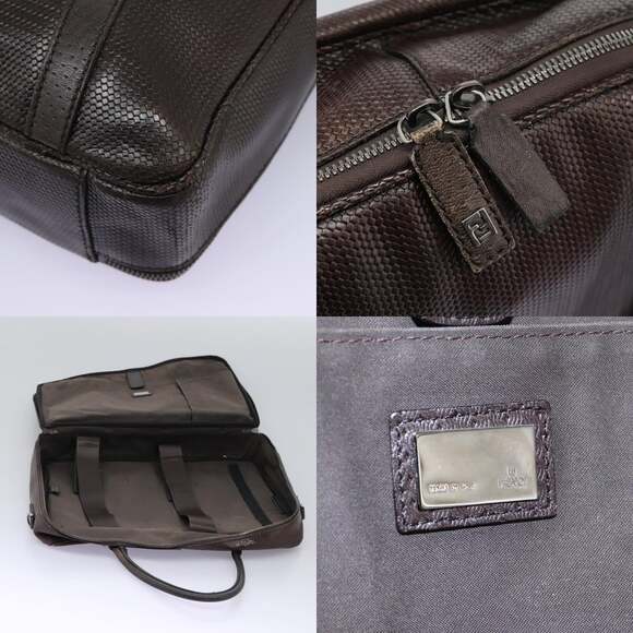 FENDI Hand Bag Leather Brown - Picture 11 of 14